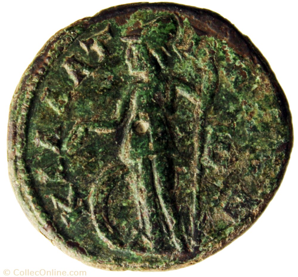 pentassaria Athena monnaie antique av jc ap romaine provinciale pentassaria athena