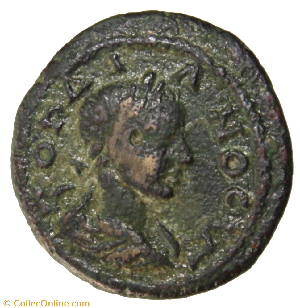 monnaie antique av jc romaine provinciale byzanthion gordien diassaria grappe