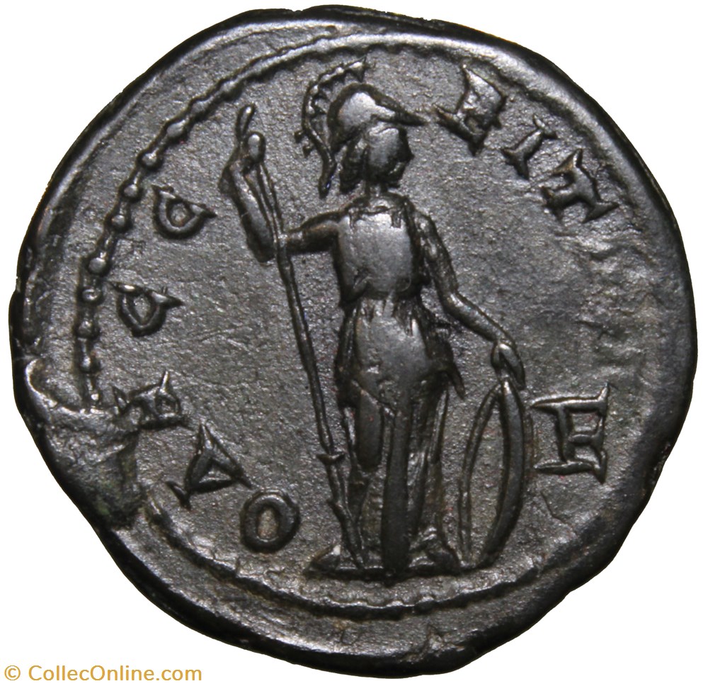 Pentassaria Gordien et Sarapis athena monnaie antique av jc romaine provinciale pentassaria gordien et sarapis athena