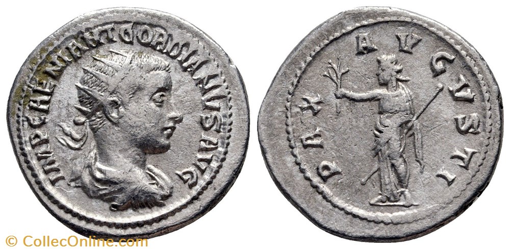 Antoninien 1ere émission Pax fauté monnaie antique av jc ap romaine antoninien 1ere emission pax faute