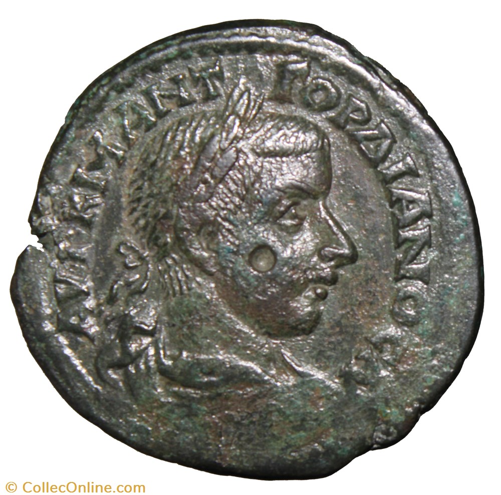 Gordien Tétrassaria Sarapis monnaie antique av jc romaine provinciale gordien tetrassaria sarapis