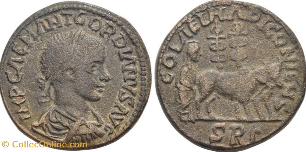 Ae 33 Pretre labourant monnaies antiquite av jc ap romaines provinciales ae 33 pretre labourant