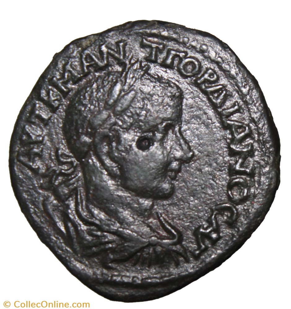 Gordien Tétrassaria Temple monnaie antique av jc ap romaine provinciale gordien tetrassaria temple
