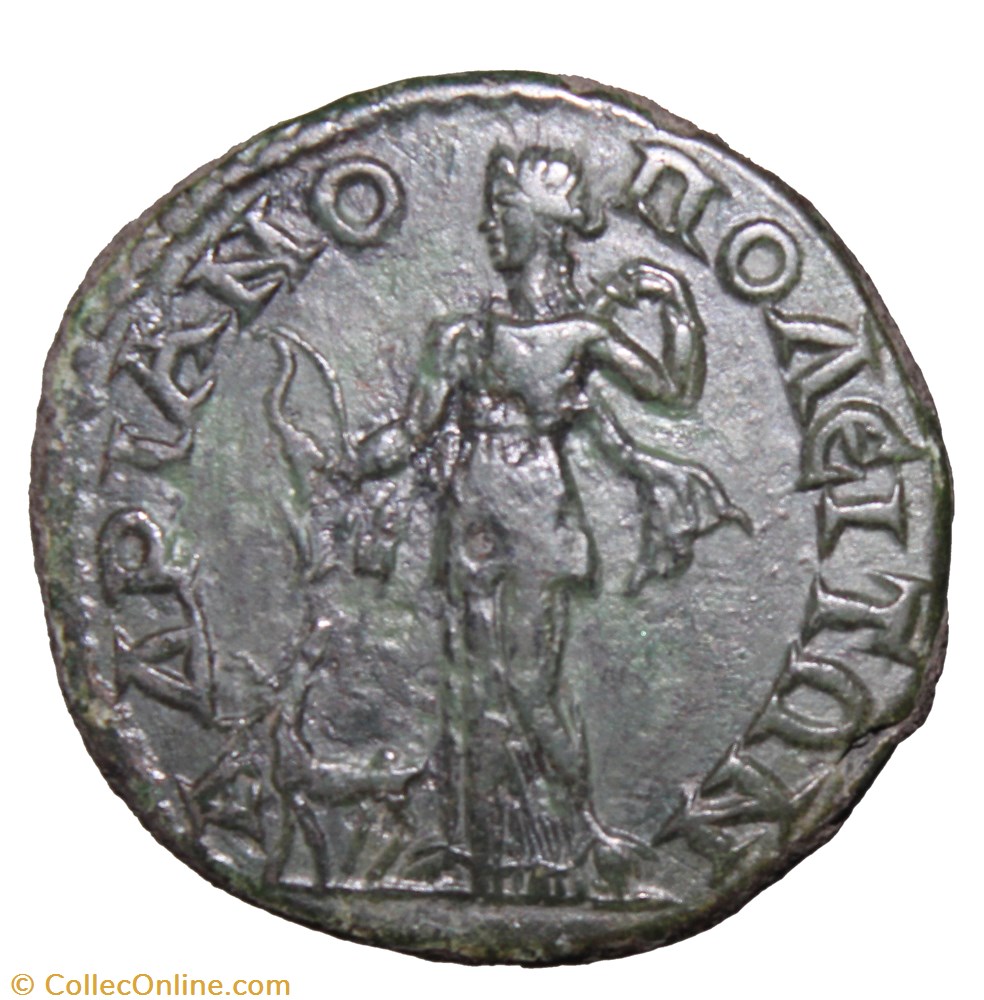Gordien Tétrassaria Arthémis monnaie antique av jc ap romaine provinciale gordien tetrassaria arthemis