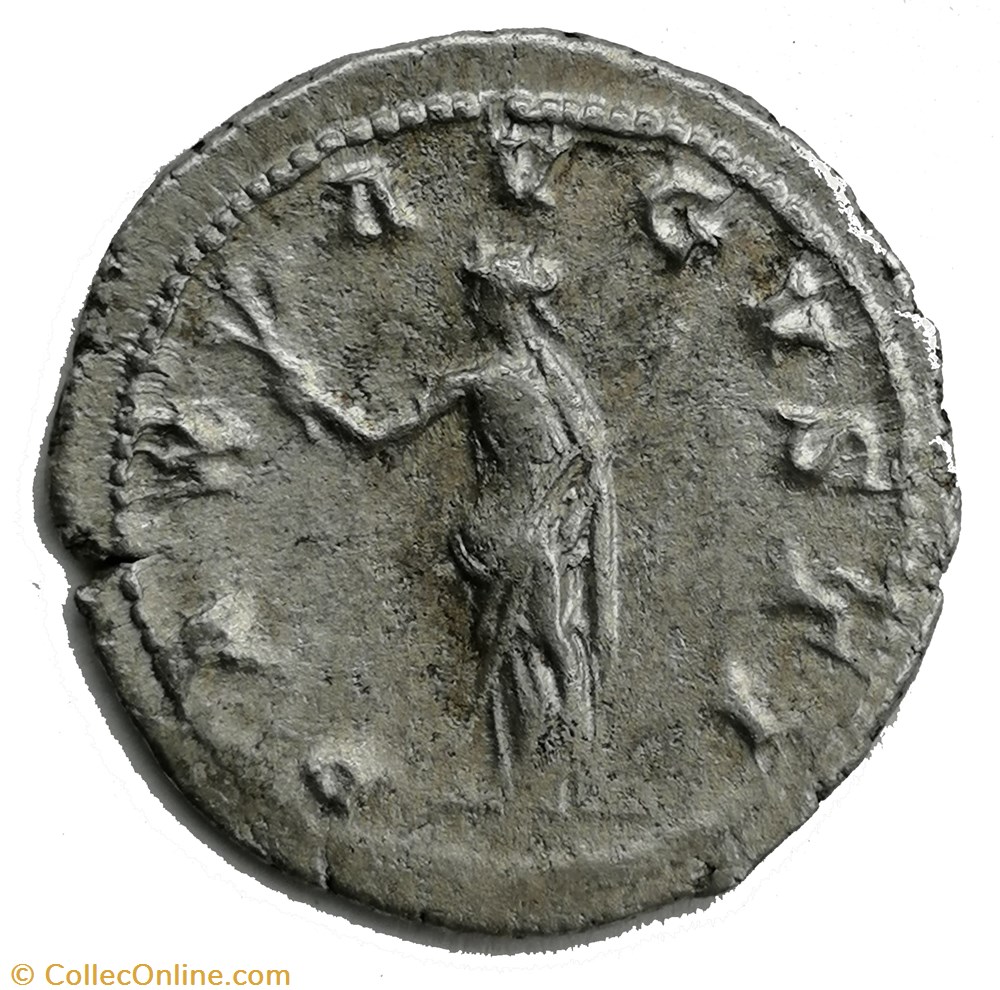 antoninien 3e émission 3e phase PAX hybride monnaie antique av jc ap romaine antoninien 3e emission 3e phase pax hybride