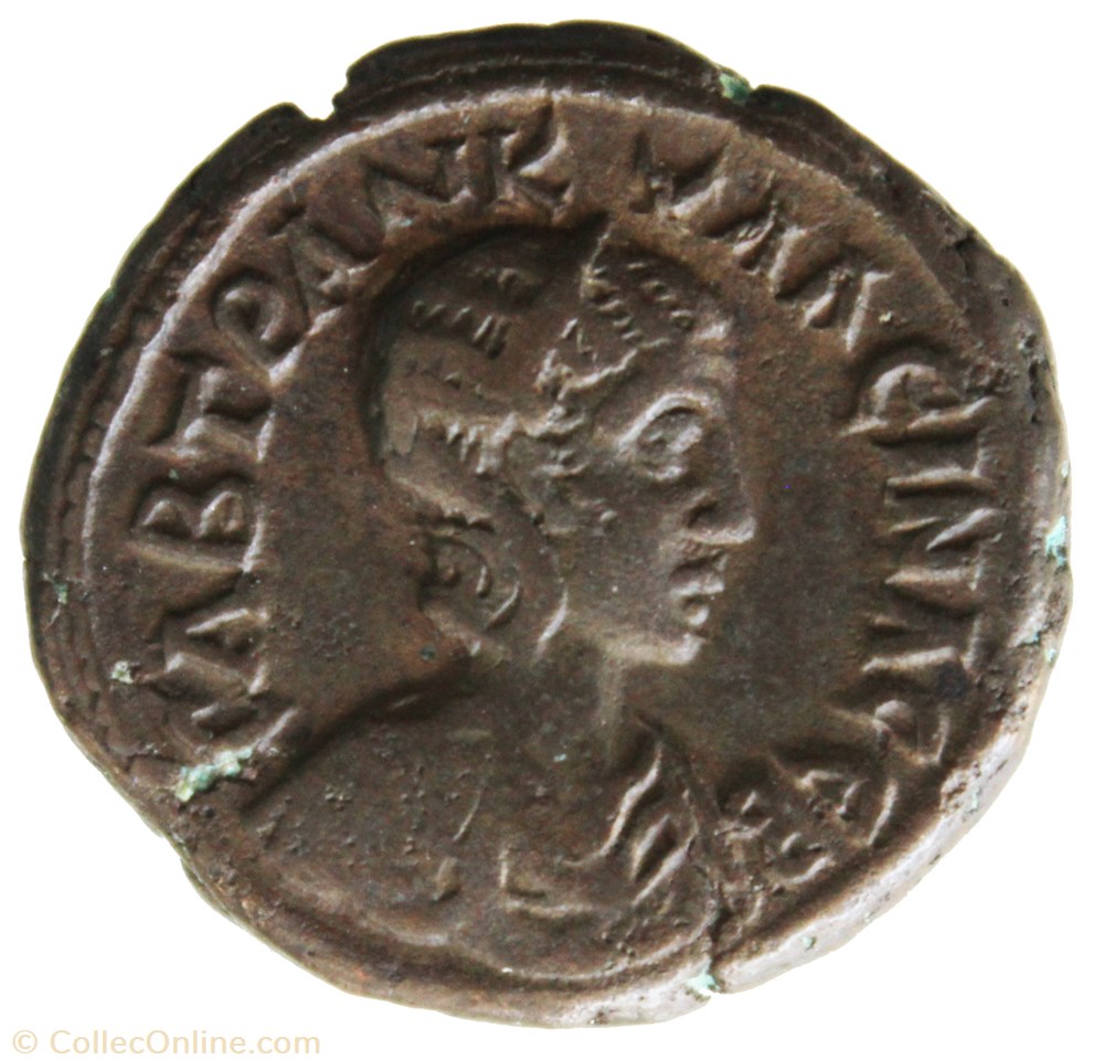 Tranquilline an 6 Tyche monnaie antique av jc ap romaine provinciale tranquilline an 6 tyche
