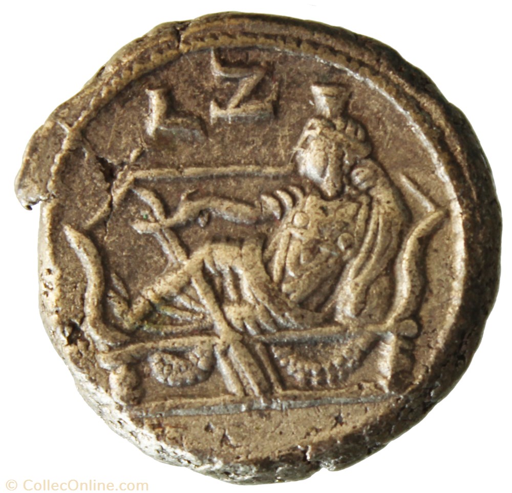 Gordien Auguste an 7 Tyche monnaie antique av jc ap romaine provinciale gordien auguste an 7 tyche