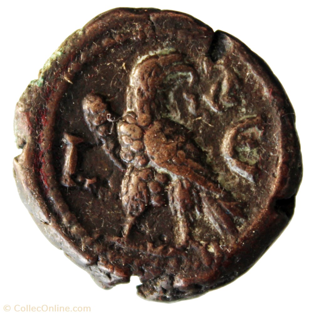 monnaie antique av jc ap romaine provinciale tranquilline an 5 aigle