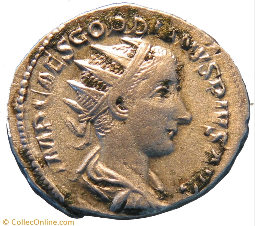 antoninien 3e émission 2e phase Gordien monnaie antique av jc ap romaine antoninien 3e emission 2e phase gordien