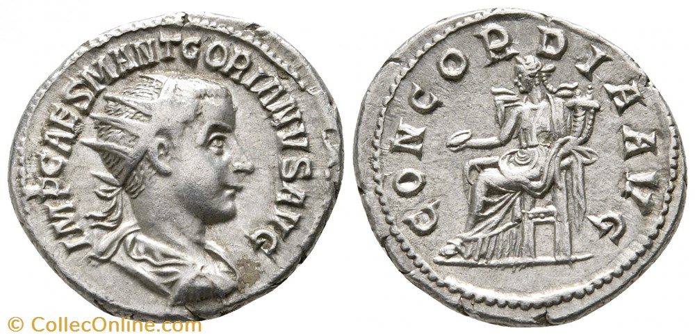 Antoninien 1ere émission Concordia fauté monnaie antique av jc ap romaine antoninien 1ere emission concordia faute