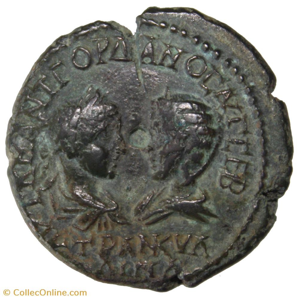 Gordien et Tranquilline Pentassaria Sarapis monnaie antique av jc romaine provinciale gordien et tranquilline pentassaria sarapis