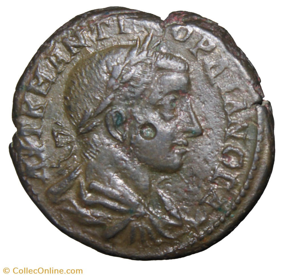 Gordien Tétrassaria Zeus monnaie antique av jc ap romaine provinciale gordien tetrassaria zeus