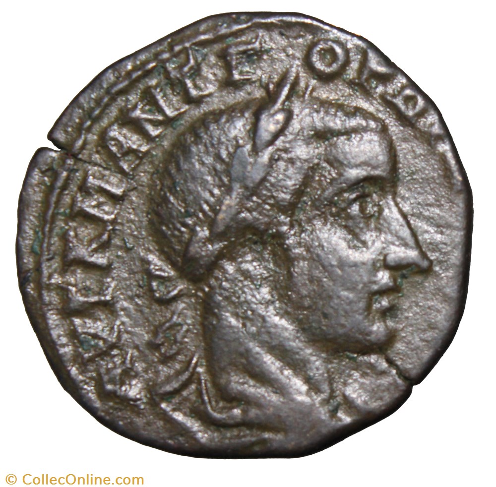 Gordien Triassaria Sarapis monnaie antique av jc romaine provinciale gordien triassaria sarapis