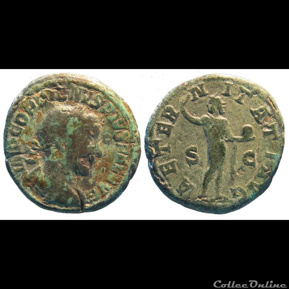 as 4e émission AETERNITATI AVG droite monnaie antique romaine as 4e emission aeternitati avg droite