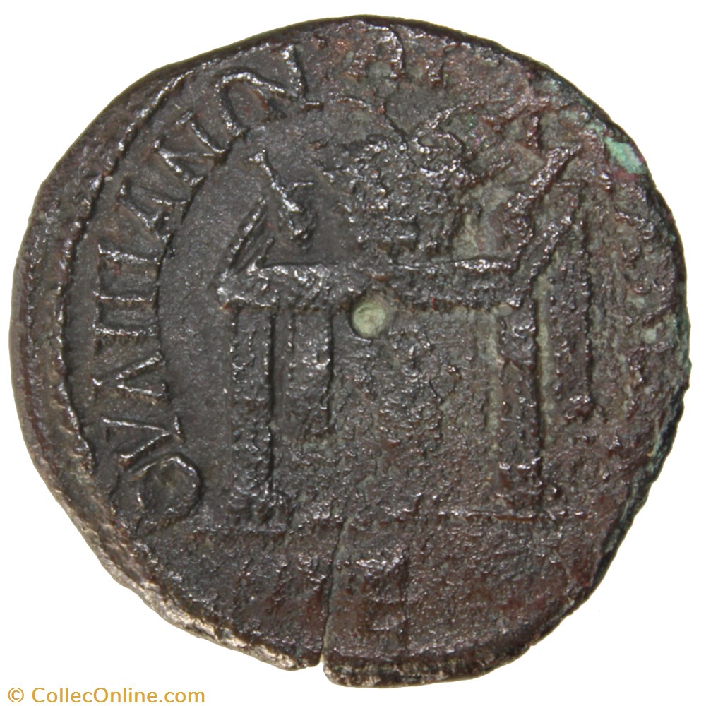 Pentassaria table et urne monnaie antique av jc ap romaine provinciale pentassaria table et urne