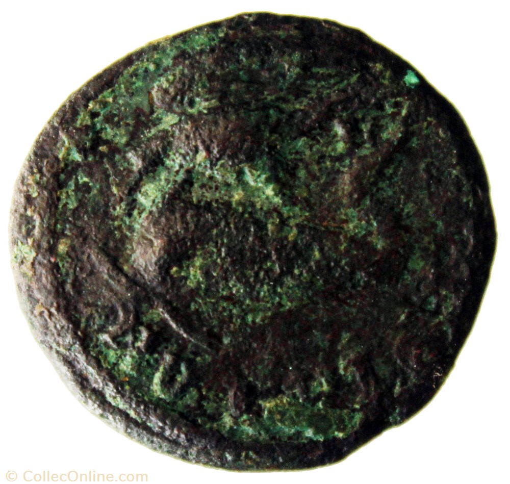 Tranquilline triassaria aigle et dauphin monnaie antique av jc ap romaine provinciale tranquilline triassaria aigle et dauphin