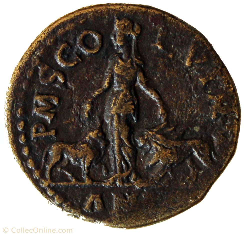 Dupondius an 2 fauté monnaie antique av jc ap romaine provinciale dupondius an 2 faute