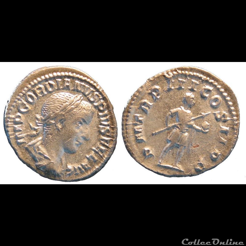 Denier 4e émission Gordien monnaie antique av jc a ap romaine denier 4e emission gordien
