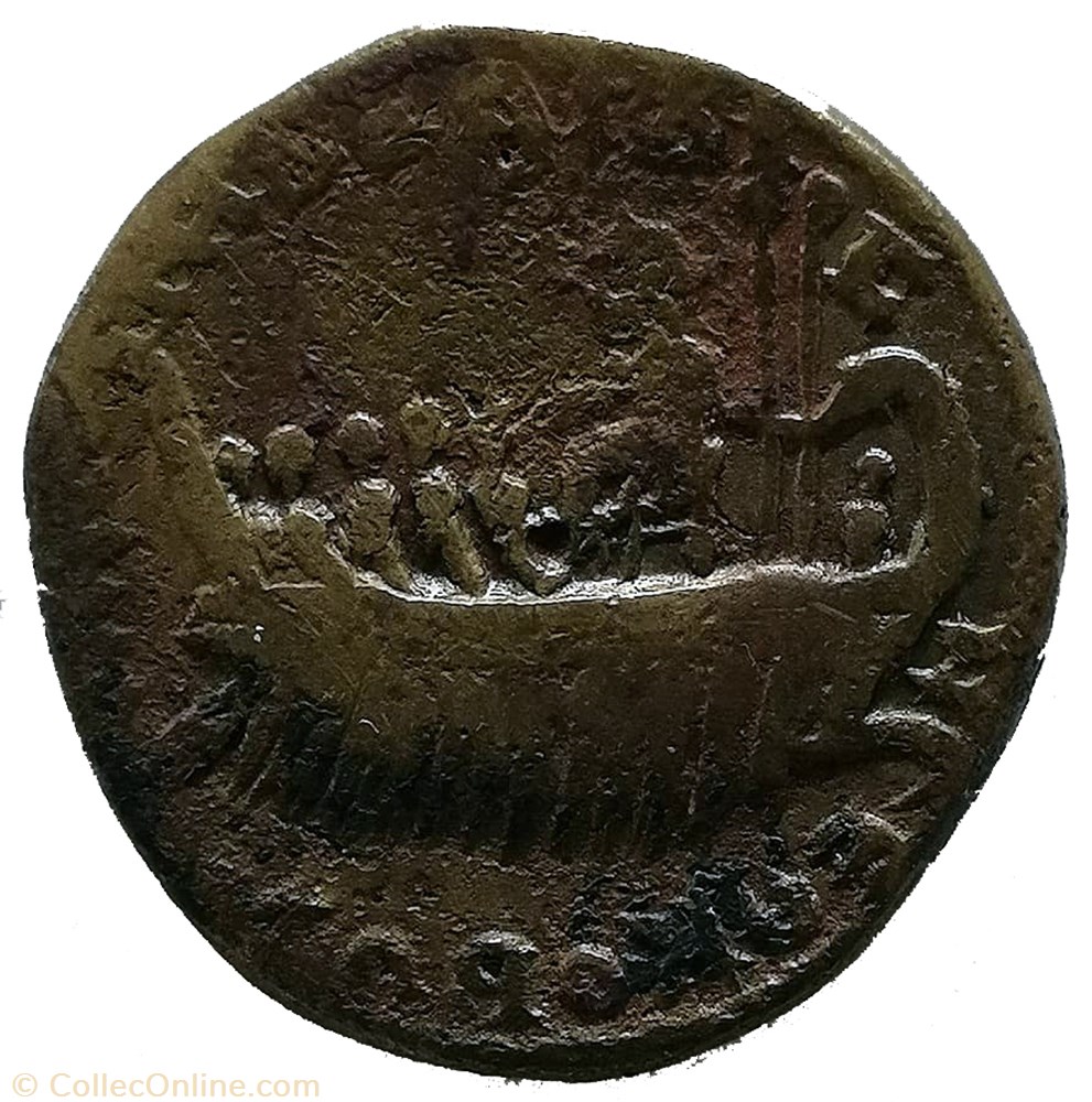 monnaie antique av jc ap romaine provinciale gordien iii nicomedie galere