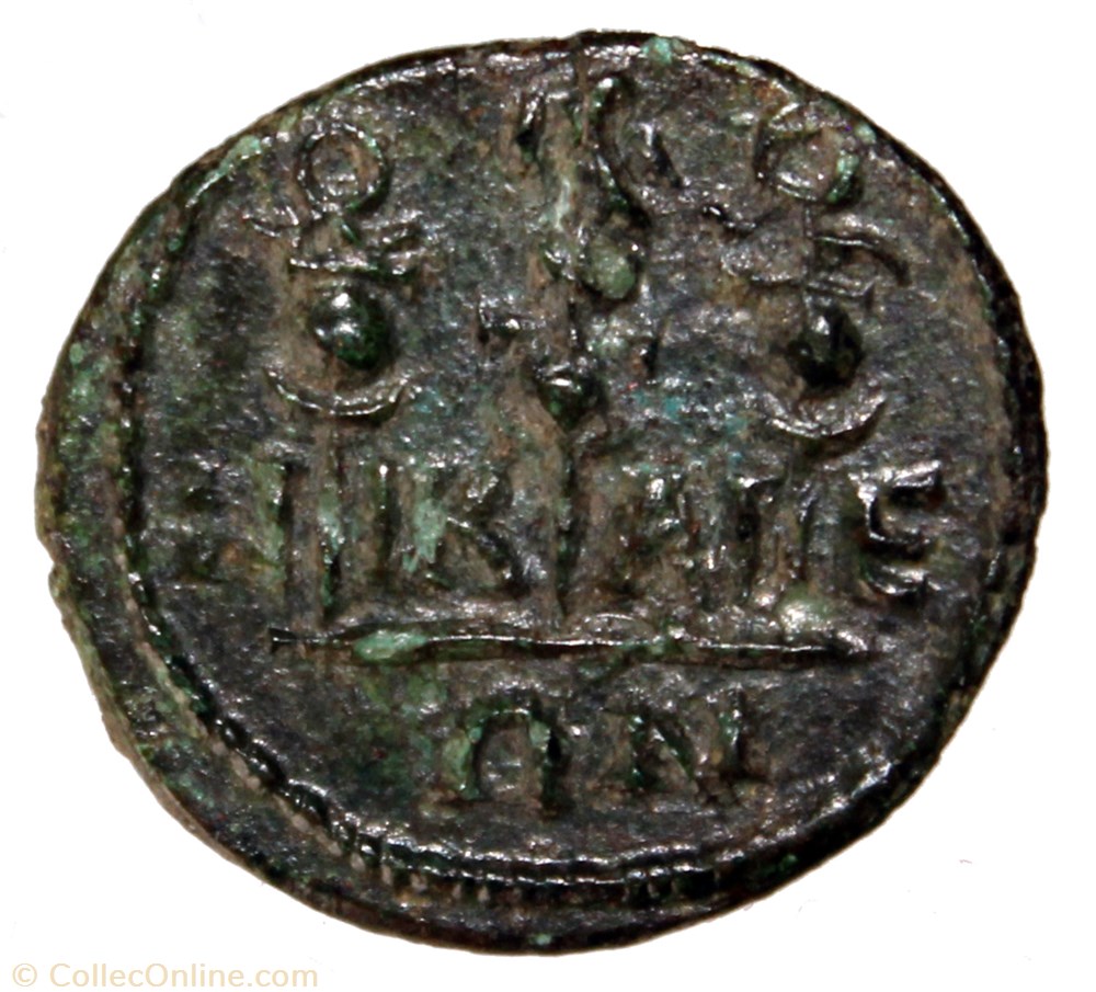 Gordien AE20 3 étendards monnaie antique av jc ap romaine provinciale gordien ae20 3 etendards
