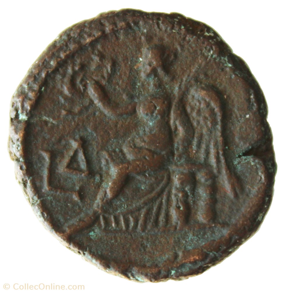 Gordien Auguste an 4 Nike monnaie antique av jc ap romaine provinciale gordien auguste an 4 nike