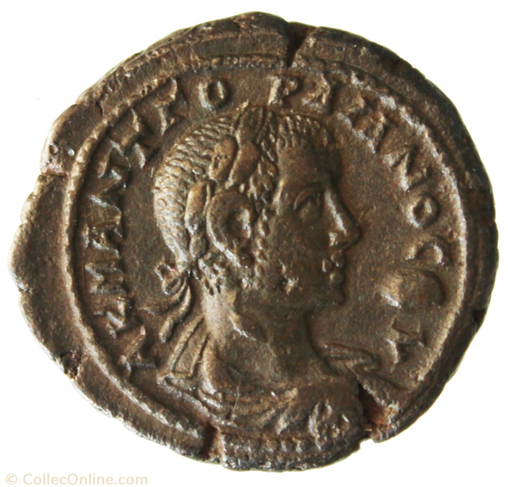 Gordien Auguste an 7 Nilus (Buste) monnaie antique av jc ap romaine provinciale gordien auguste an 7 nilus buste