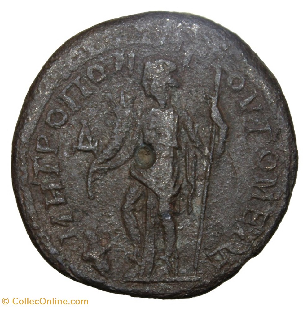 tetrasaria gordien Tyche debout monnaie antique av jc ap romaine provinciale tetrasaria gordien tyche debout