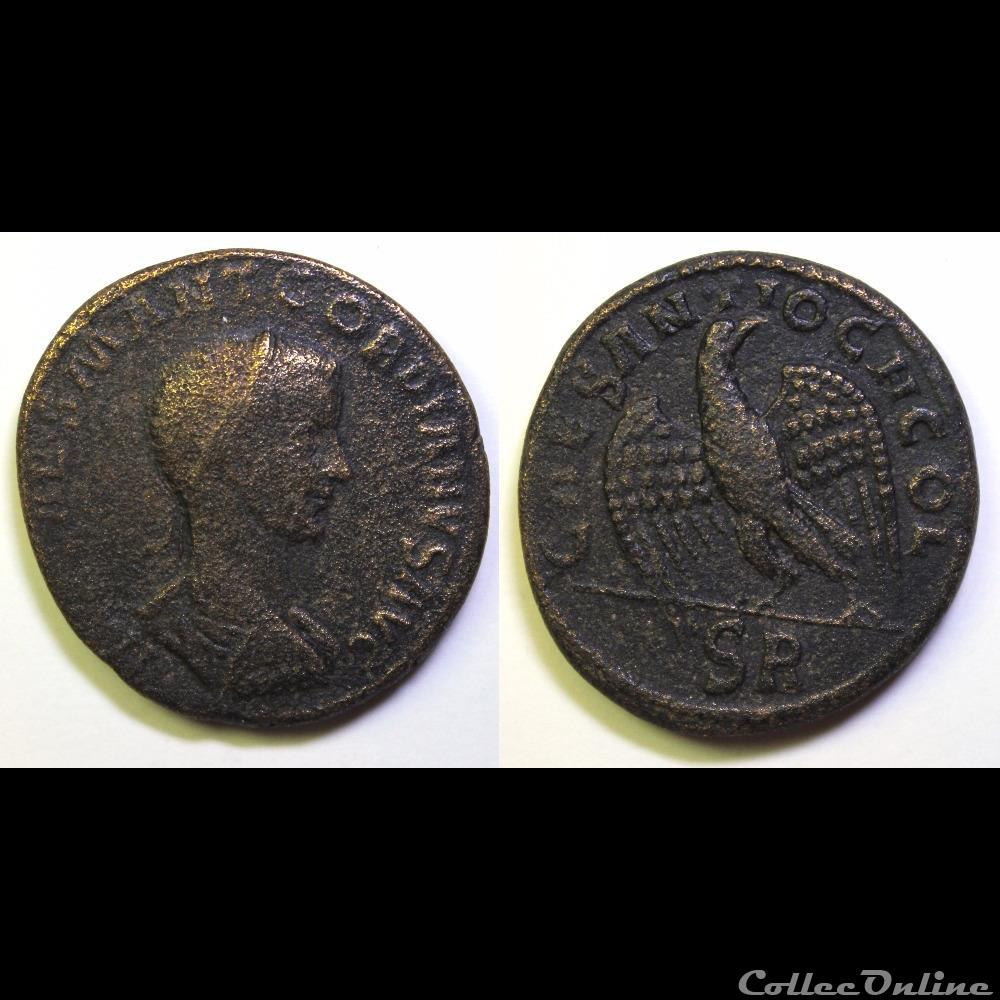 monnaie antique av jc ap romaine provinciale premiere emission gordien ae 33 aigle