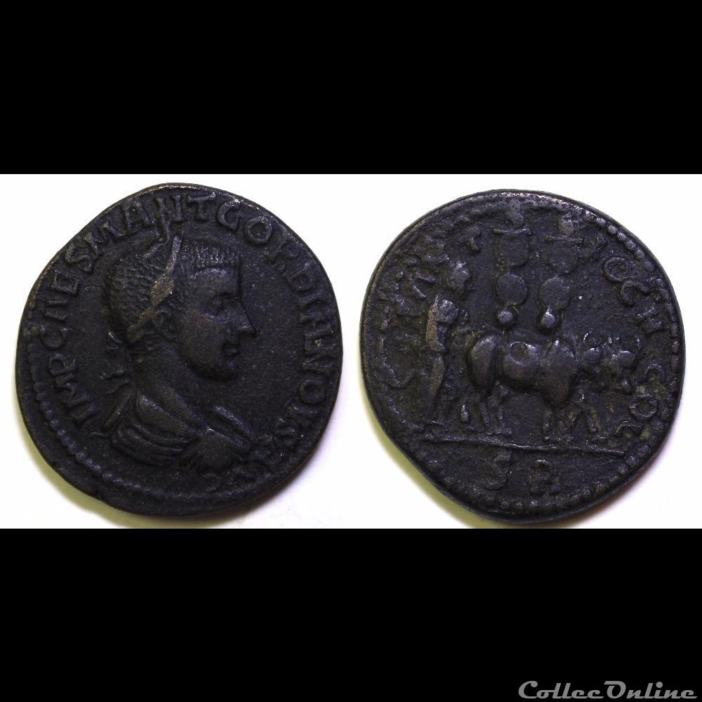 Deuxième émission Gordien AE 33 laboureur monnaie antique av jc ap romaine provinciale deuxieme emission gordien ae 33 laboureur