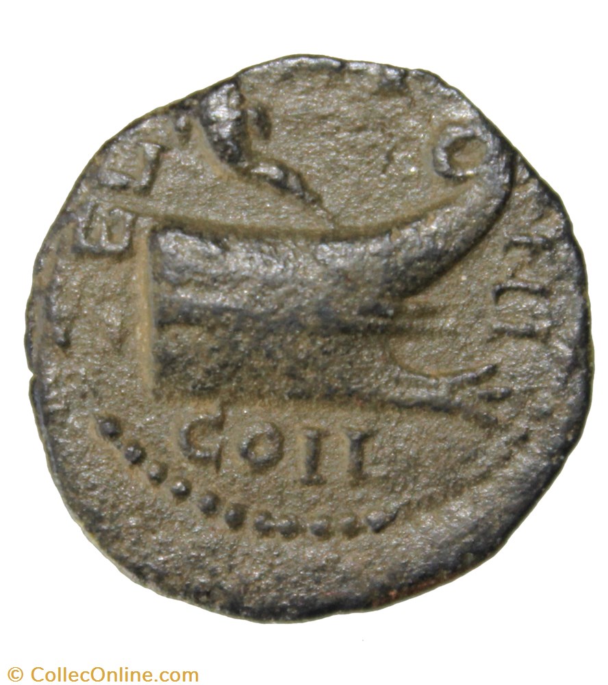 monnaie antique av jc ap romaine provinciale coela gordien diassaria proue