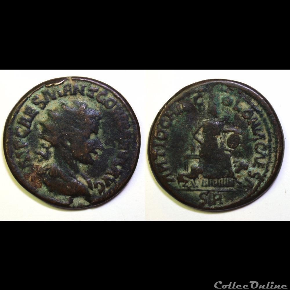 monnaie antique av jc ap romaine provinciale premiere emission gordien ae 33 radie cibele