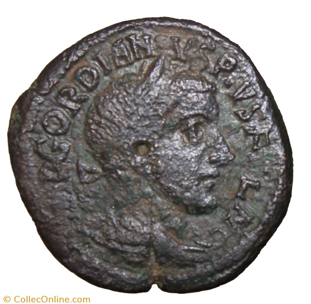 Diassaria Gordien lauré, Salus monnaies antiquite av jc ap romaines provinciales diassaria gordien laure salus