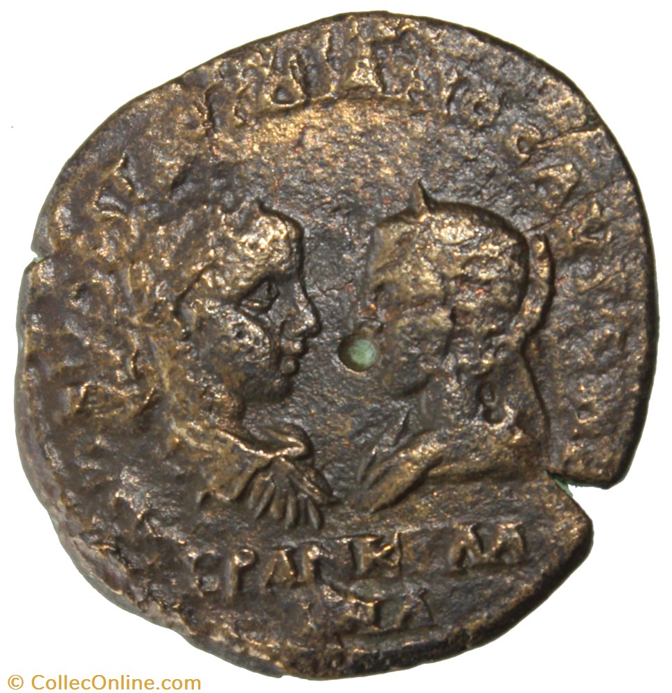 Gordien et Tranquilline Pentassaria Tyche monnaie antique av jc ap romaine provinciale gordien et tranquilline pentassaria tyche