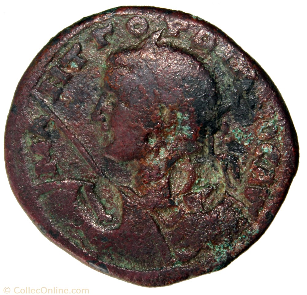 Gordien Médaillon ou décassaria monnaie antique av jc ap romaine provinciale gordien medaillon ou decassaria