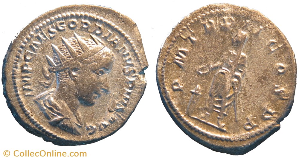 antoninien 3e émission 2e phase Gordien monnaie antique av jc ap romaine antoninien 3e emission 2e phase gordien
