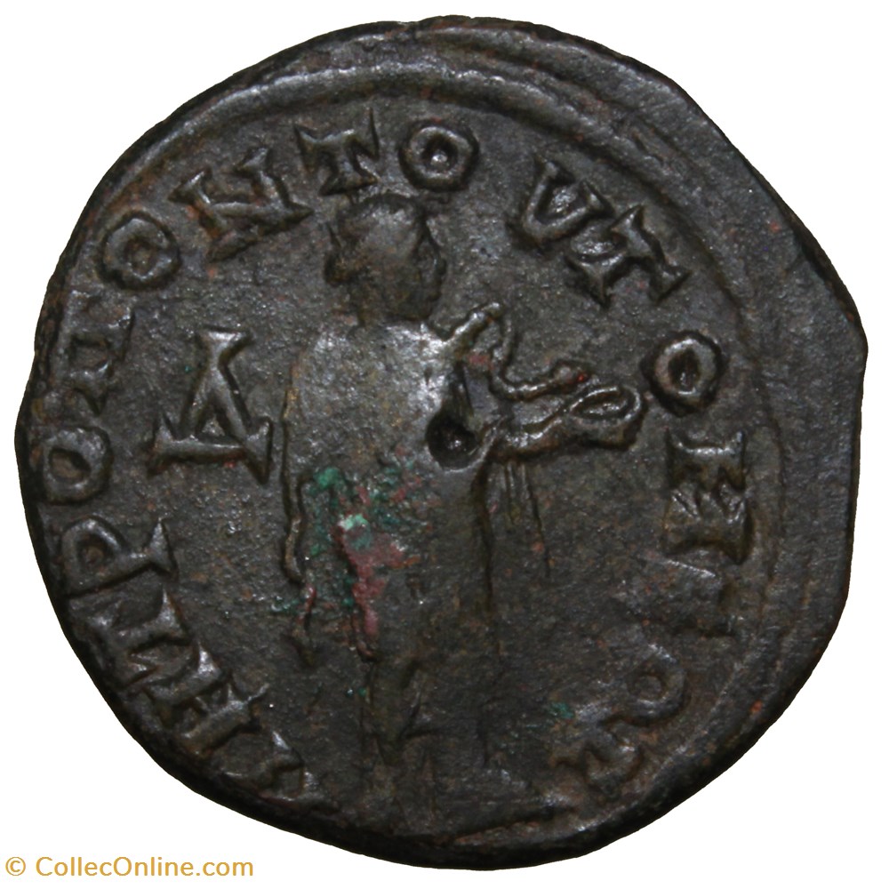 monnaie antique av jc ap romaine provinciale tetrassaria gordien hygiea