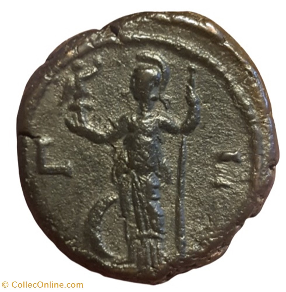 Gordien Auguste an 3 Athena monnaie antique av jc ap romaine provinciale gordien auguste an 3 athena
