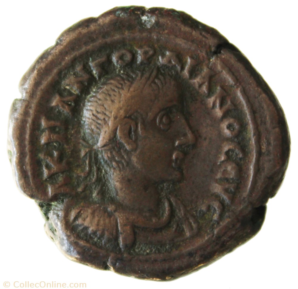 monnaie antique av jc ap romaine provinciale gordien auguste an 4 nike