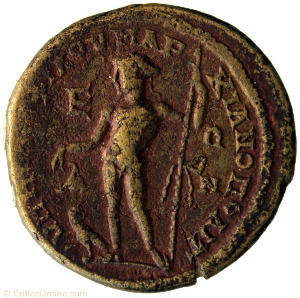 Pentassaria Gordien et Sarapis Zeus monnaie antique av jc romaine provinciale pentassaria gordien et sarapis zeus