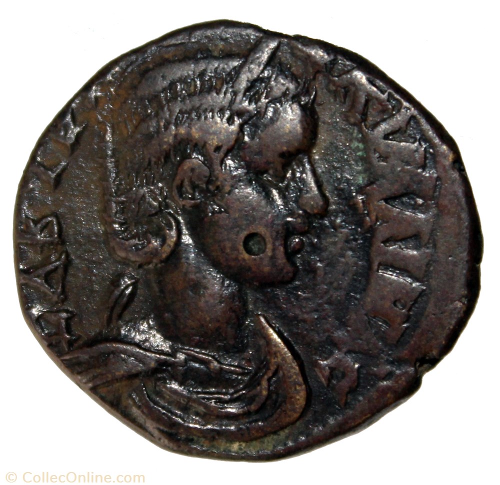 monnaie antique av jc ap romaine provinciale tranquilline ae 24 tyche