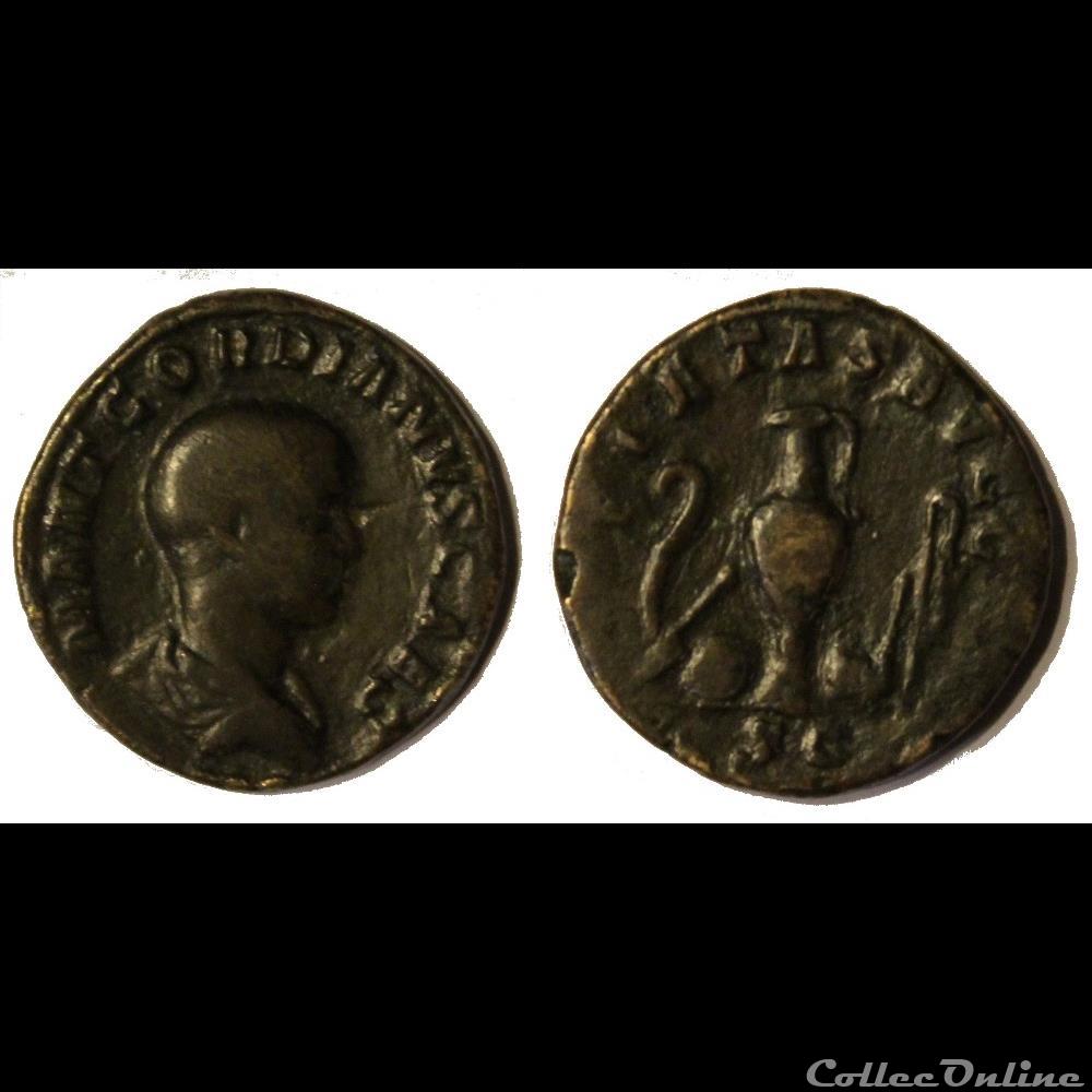 sesterce Gordien Caesar monnaie antique romaine sesterce gordien caesar