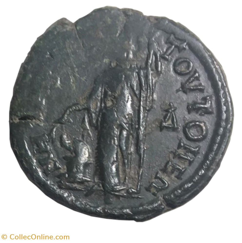monnaies antiquite jc ap romaines provinciales tetrassaria gordien demeter avec ciste