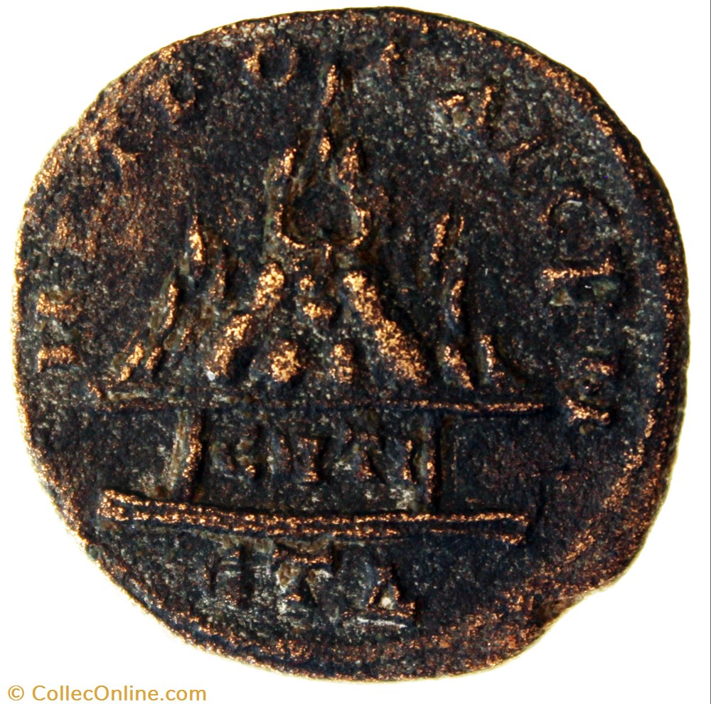 Tetrassaria Mont Argée sur un autel portant ENTI monnaie antique av jc ap romaine provinciale tetrassaria mont argee sur un autel portant enti
