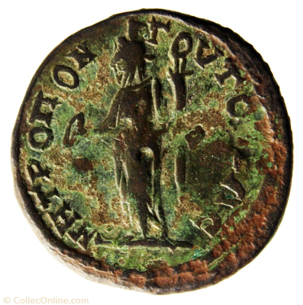 Tétrassaria Gordien et Tranquilline Tyche monnaie antique av jc ap romaine provinciale tetrassaria gordien et tranquilline tyche