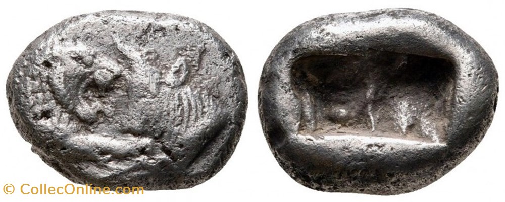 1/3 statère (trite) d'argent monnaies antiques grecques 1 3 statere trite argent