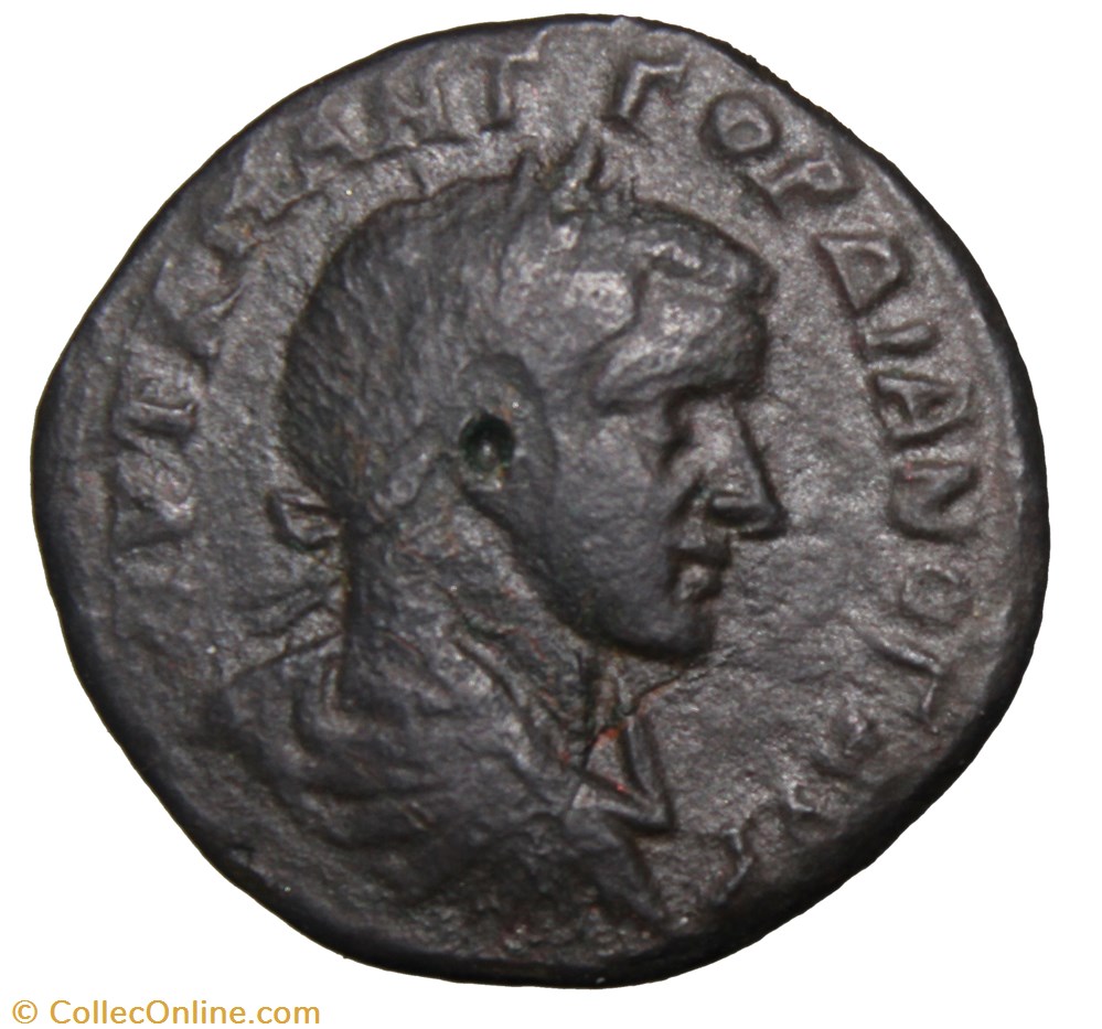 Gordien Tétrassaria Tyché monnaie antique av jc ap romaine provinciale gordien tetrassaria tyche