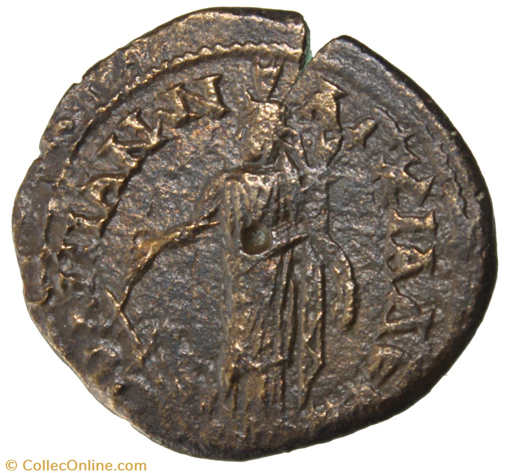 Gordien et Tranquilline Pentassaria Tyche monnaie antique av jc ap romaine provinciale gordien et tranquilline pentassaria tyche