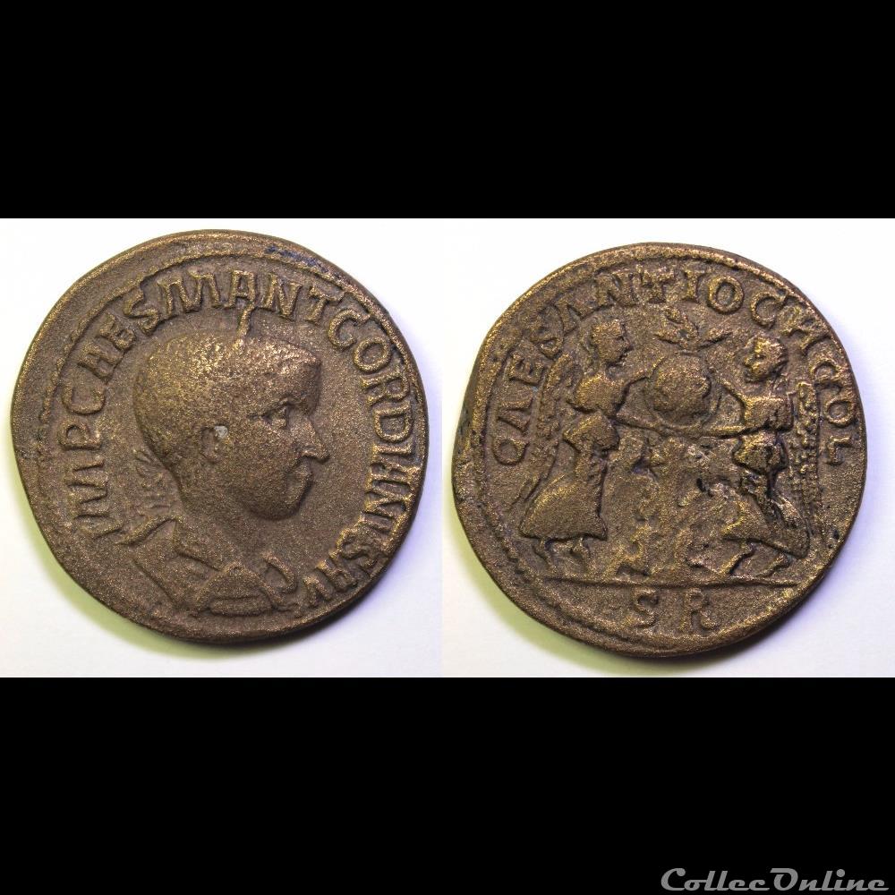 monnaie antique av jc ap romaine provinciale premiere emission gordien ae 33 2 victoires