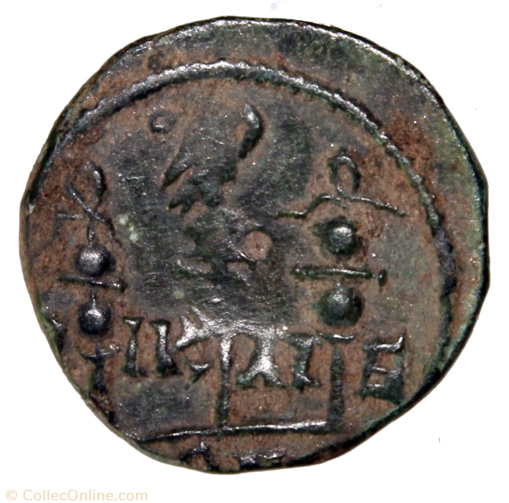 Gordien AE20 3 étendards monnaie antique av jc ap romaine provinciale gordien ae20 3 etendards