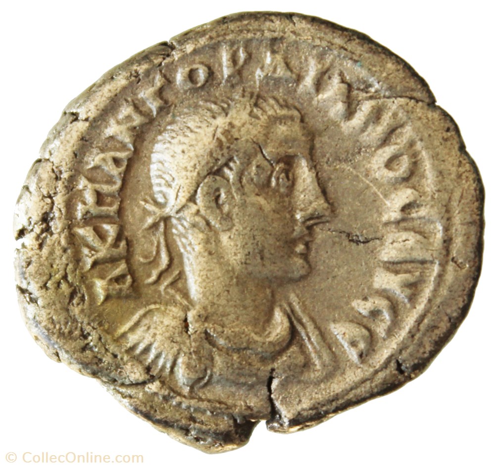 Gordien Auguste an 4 Nike monnaie antique av jc ap romaine provinciale gordien auguste an 4 nike